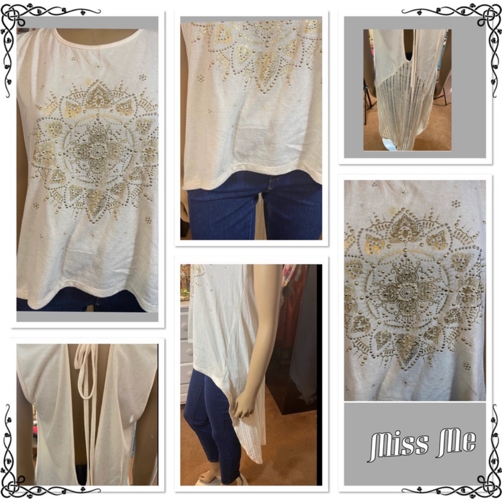 NWT MISS ME high low top size L